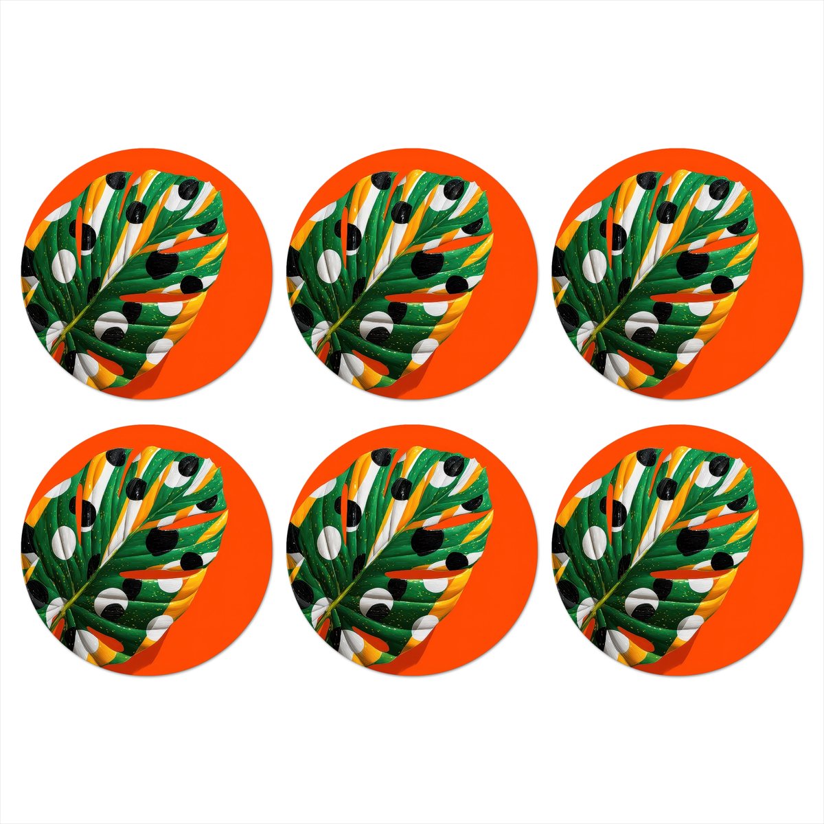 Onderzetters voor glazen - Rond - 3-2 - 10x10 cm - Glasonderzetters - 6 stuks