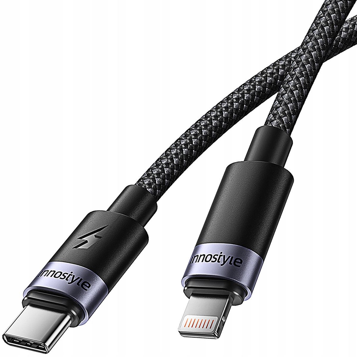 Innostyle Oplader Usb-C Lightning Snellaadkabel Voor Iphone 14 1M