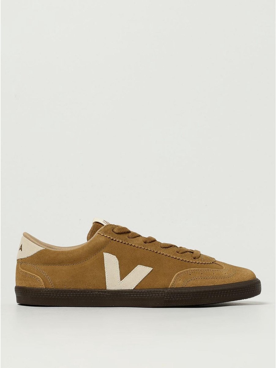 Suede Leather Low-Top Sneakers - White
