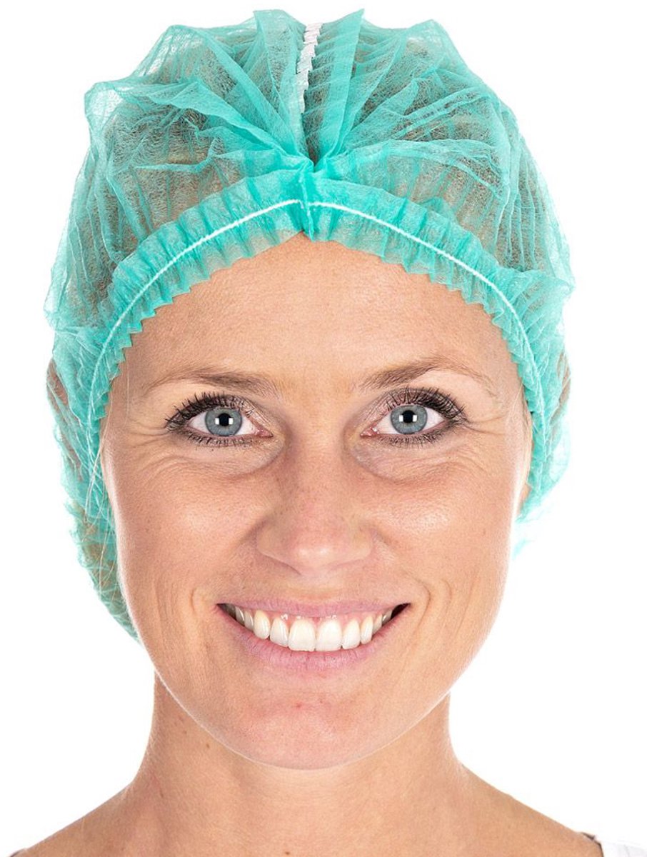 HYGOSTAR PP-clip-on haarnetje Detect, diameter: 500 mm, groen