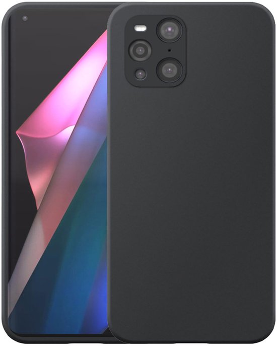 Coque de protection arrière en Siliconen TPU Flexible Zwart pour Oppo Pro X3 Pro - Zwart - Smartphonica