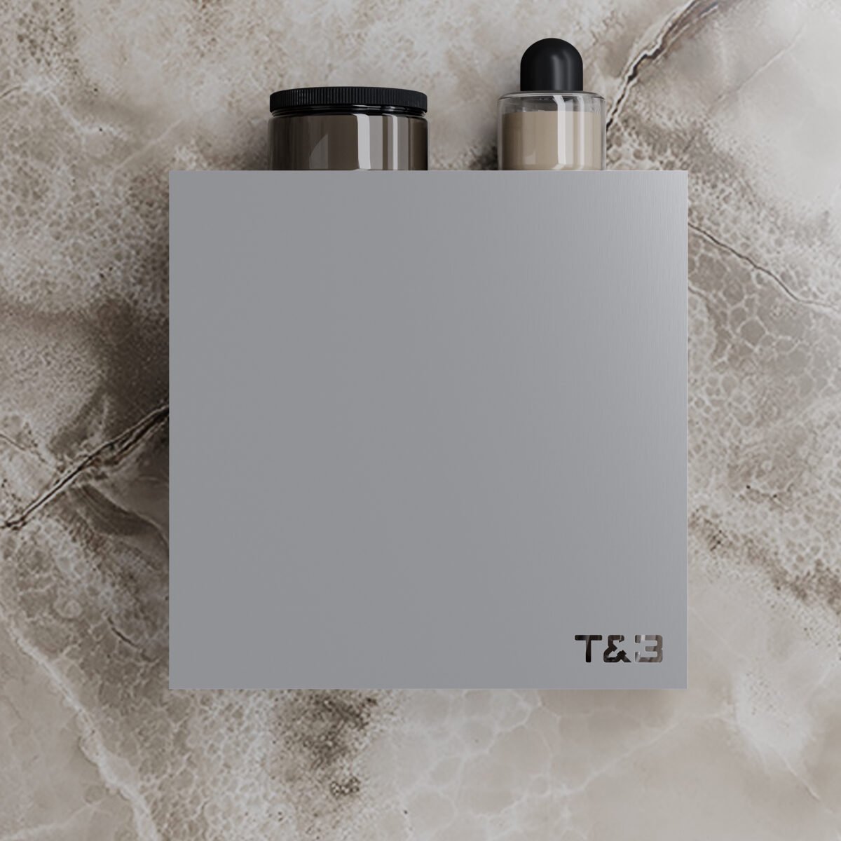Nortiq T&B badkamerwandplank – T3 – geborsteld aluminium
