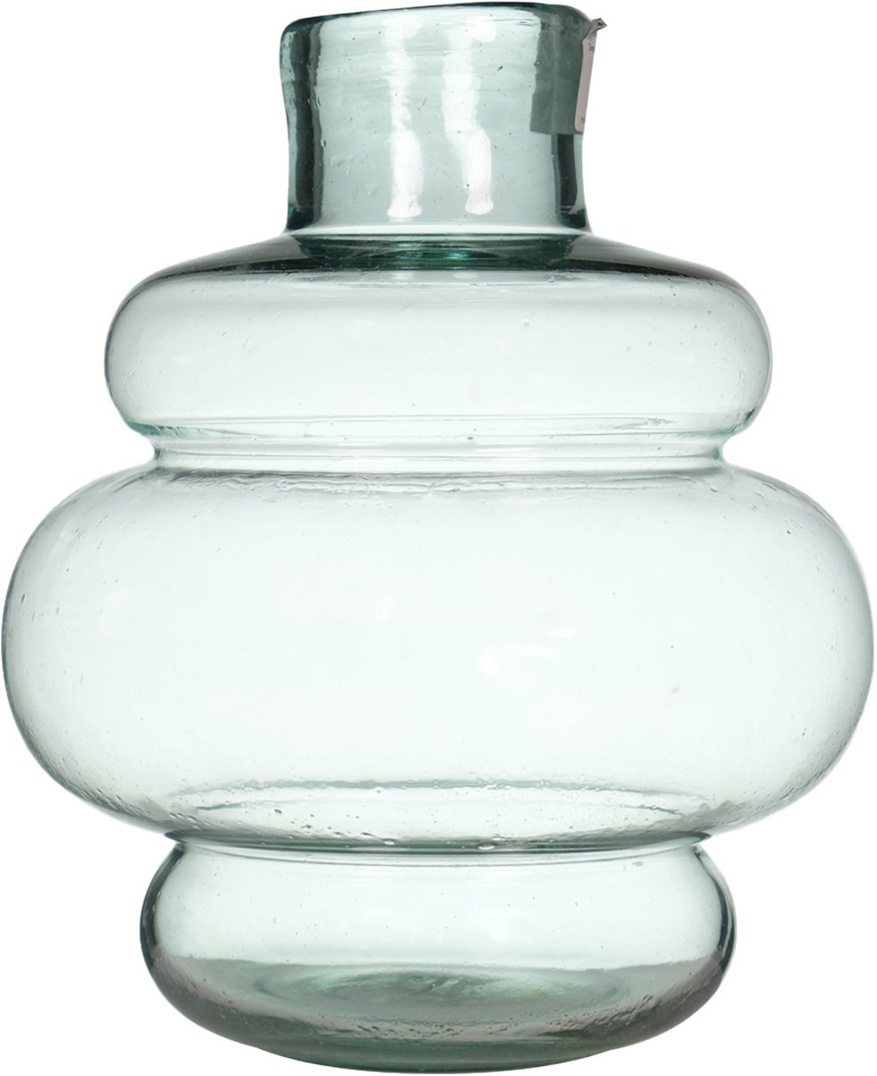 Hakbijl Glass Bloemenvaas Denise - transparant - glas - D20 x H25cm - decoratie - vazen