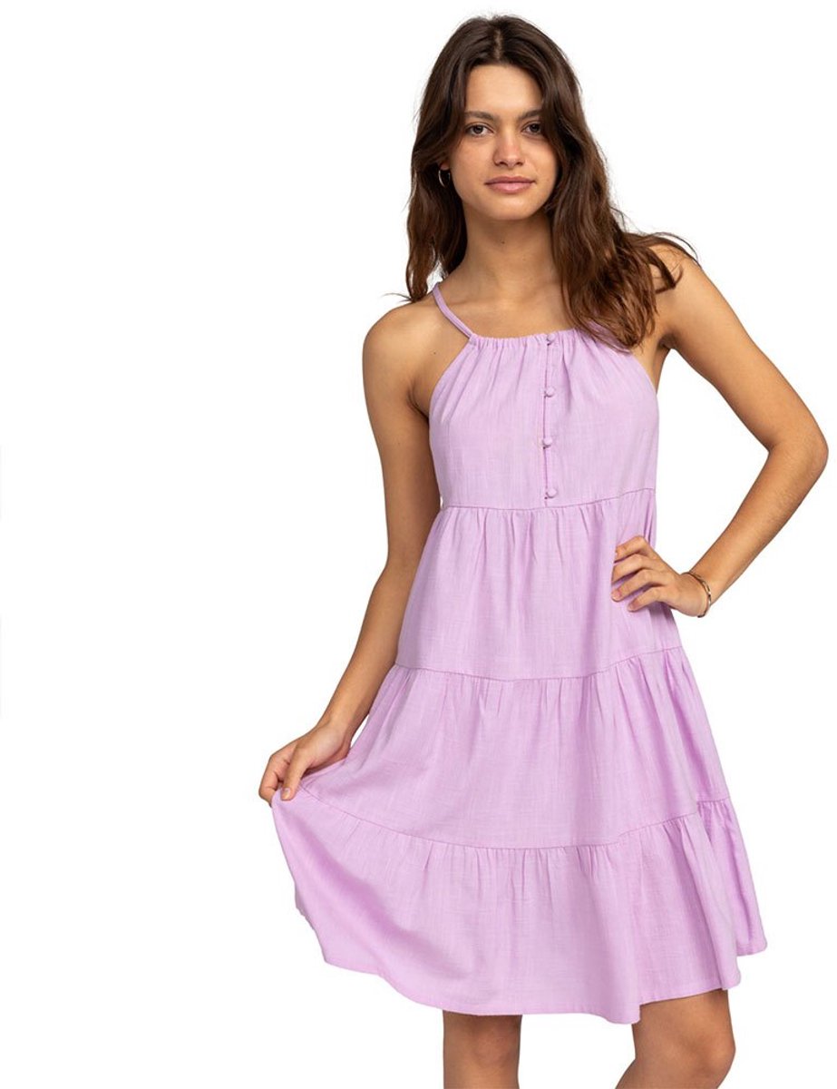 Roxy Cool Again Mouwloze Korte Jurk L Vrouw Crocus Petal