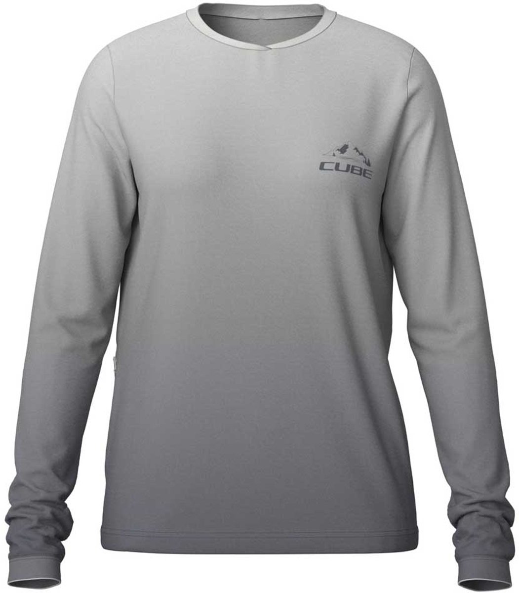 Cube Soft Langarm Enduro Trui Grijs S Vrouw