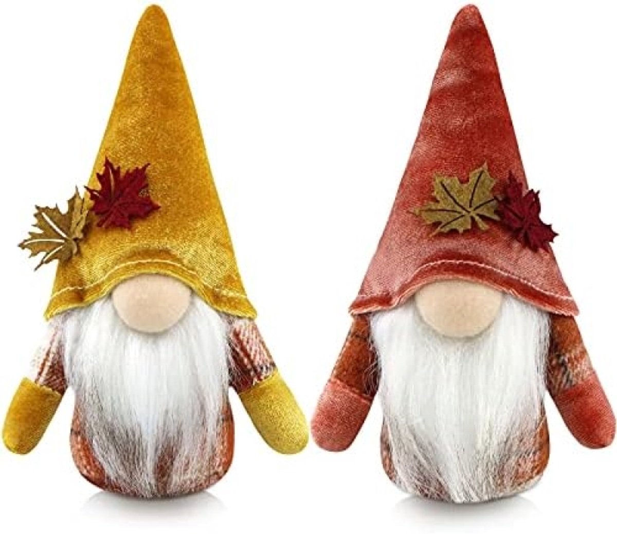 2 stuks herfst kabouter pluche decoratie set met zonnebloem - handgemaakte elfen standbeeld voor Thanksgiving en boerderij thema - huis decor voor keuken, woonkamer en trapsgewijs dienblad