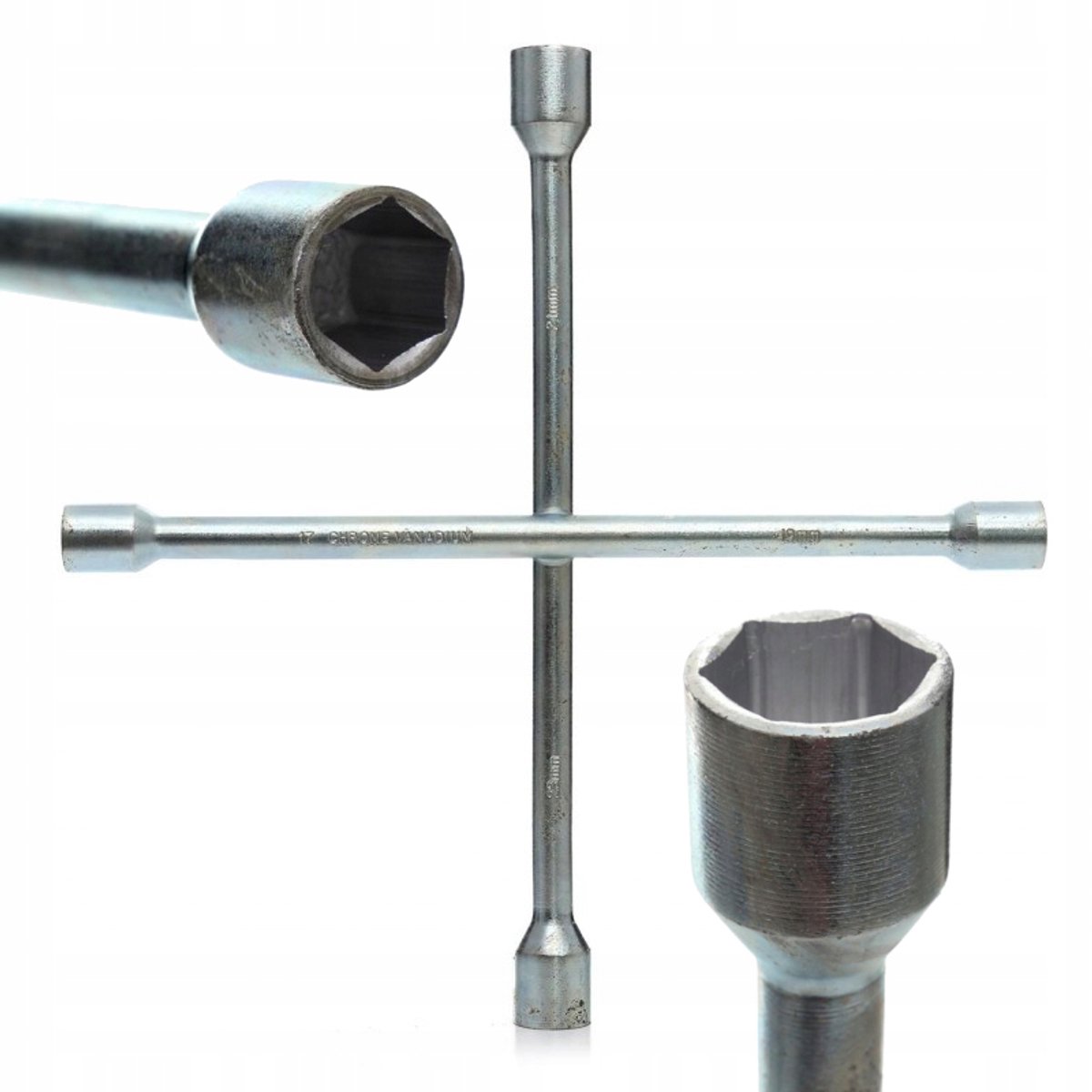Kruiskopsleutel Wielmoer 17/19/21/23mm CRV KD10221