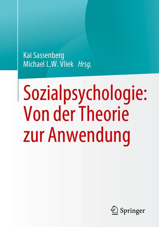 Sozialpsychologie: Von der Theorie zur Anwendung - cover
