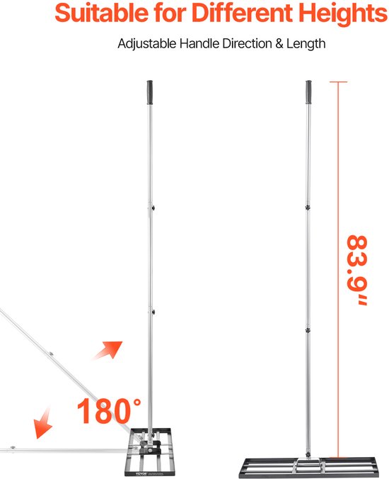 VEVOR Gazonhark Egaliserende Hark Gazononderhoud 762x254x2290mm van VEVOR — afbeelding 5