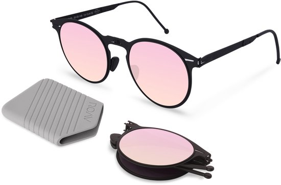 ROAV RIVIERA - Opvouwbare zonnebril - Polariserend UV400 - Brush Silver - Blue Mirror glazen van ROAV — afbeelding 5