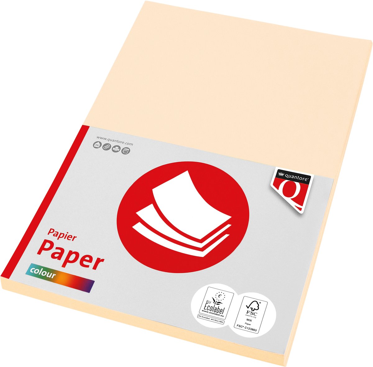 Kopieerpapier quantore col-50 a4 160gr creme