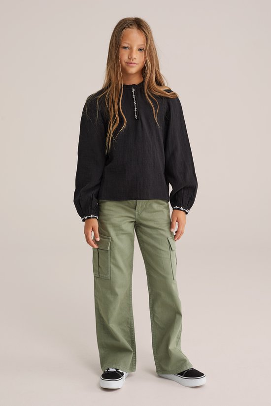 Chemisier WE Fashion Filles avec broderie