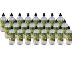 Xaralyn Bio-ethanol CL100 (24X 1 Liter) - 100% zuivere bio ethanol - mooie gele vlam - zonder toegevoegde geur
