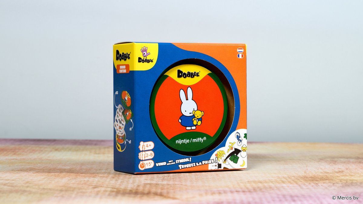 Dobble nijntje/miffy - Kaartspel - Zoekspel voor kinderen - Leerzaam en leuk — afbeelding 3