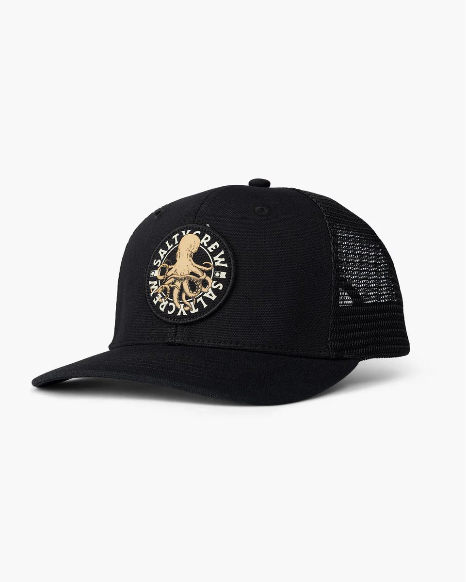 Salty Crew Tentacles Retro Trucker Pet Zwart Man,Vrouw
