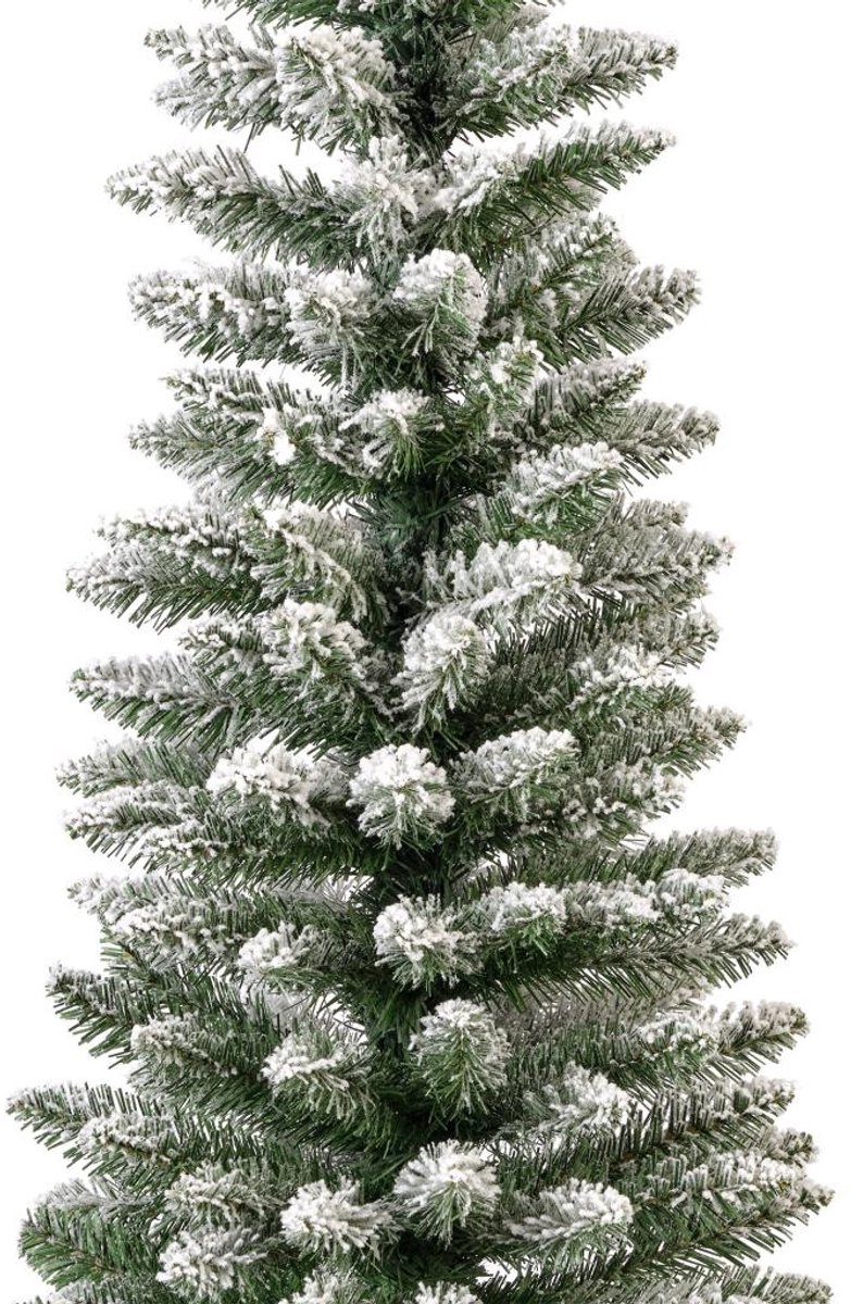 Everlands Pencil Pine Snowy kunstkerstboom - wit/sneeuw - H 180cm – foto 5