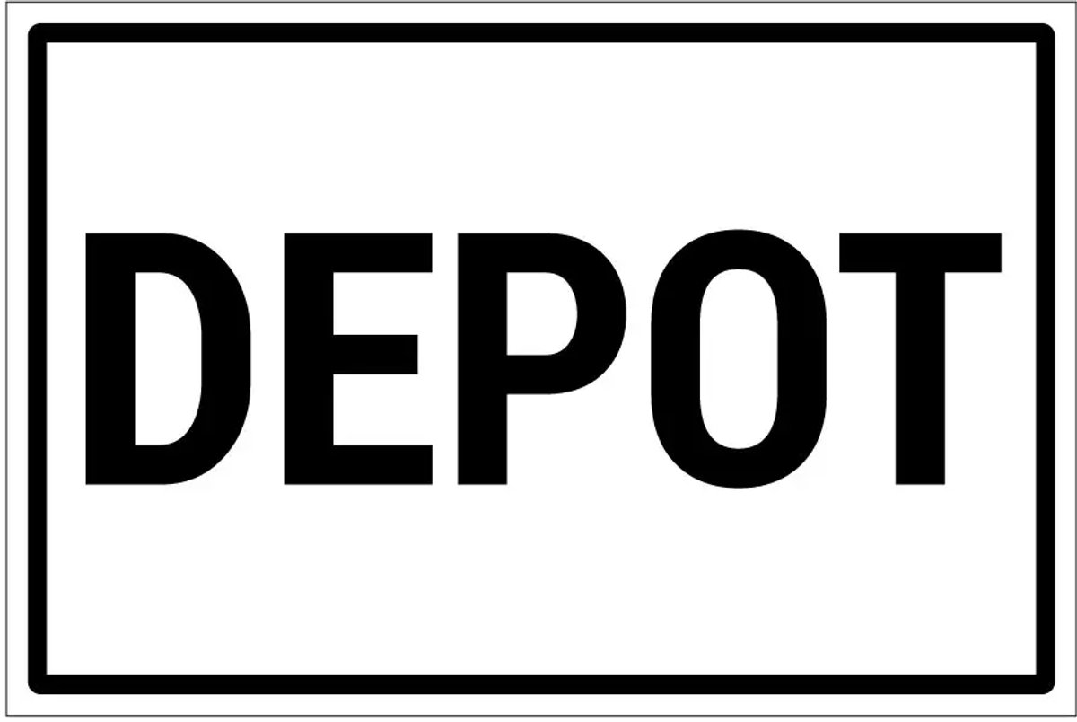 Depot sticker | 18 x 12 cm