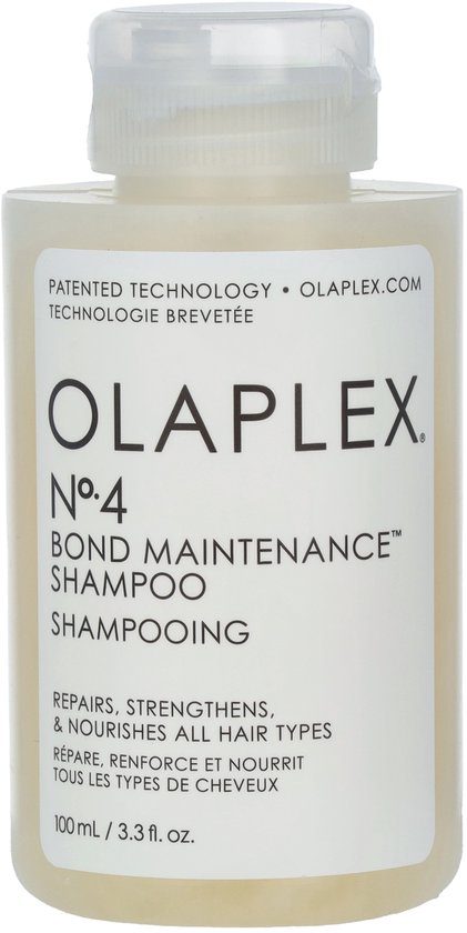 Flesje Olaplex No.4 Bond Maintenance Shampoo. Bevat 100 ml.