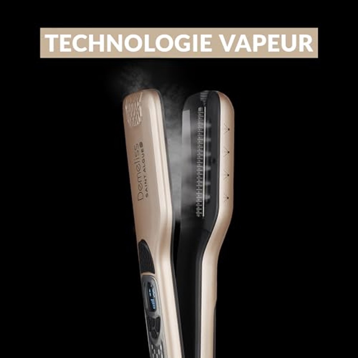 Stoomstijltang Titanium met Geïntegreerd Reservoir XL - Perfecte Styling voor Alle Haartypes