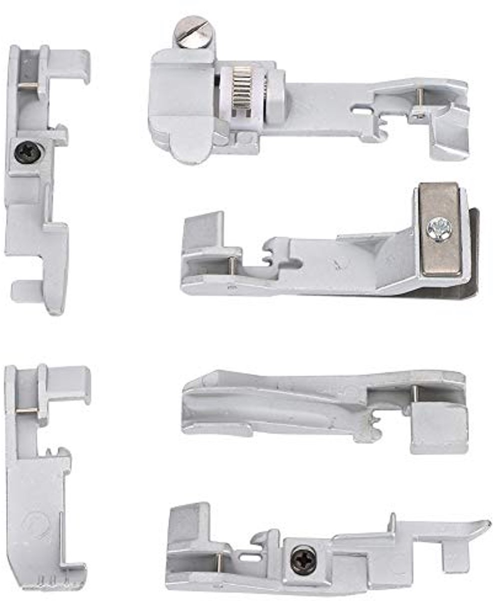 Set van 6 multifunctionele voetbevestigingen voor overlockmachines
