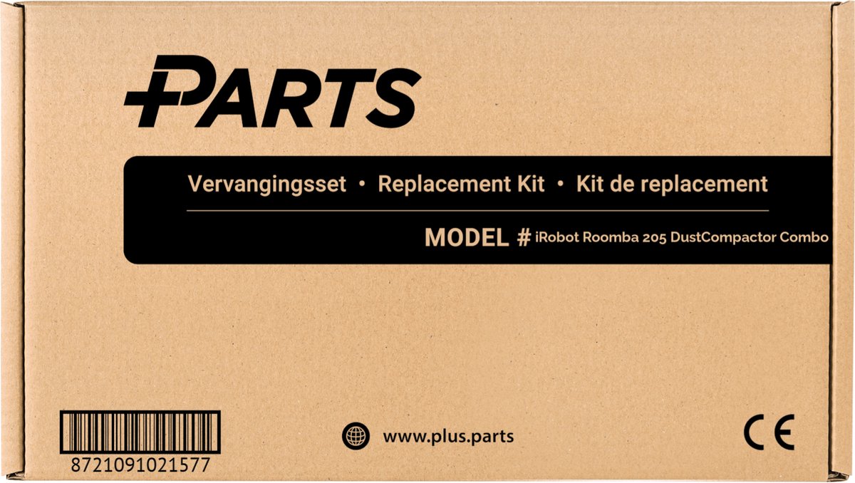 Vervangende onderdelenset voor Roomba 205 met hoofdborstel, zijborstels