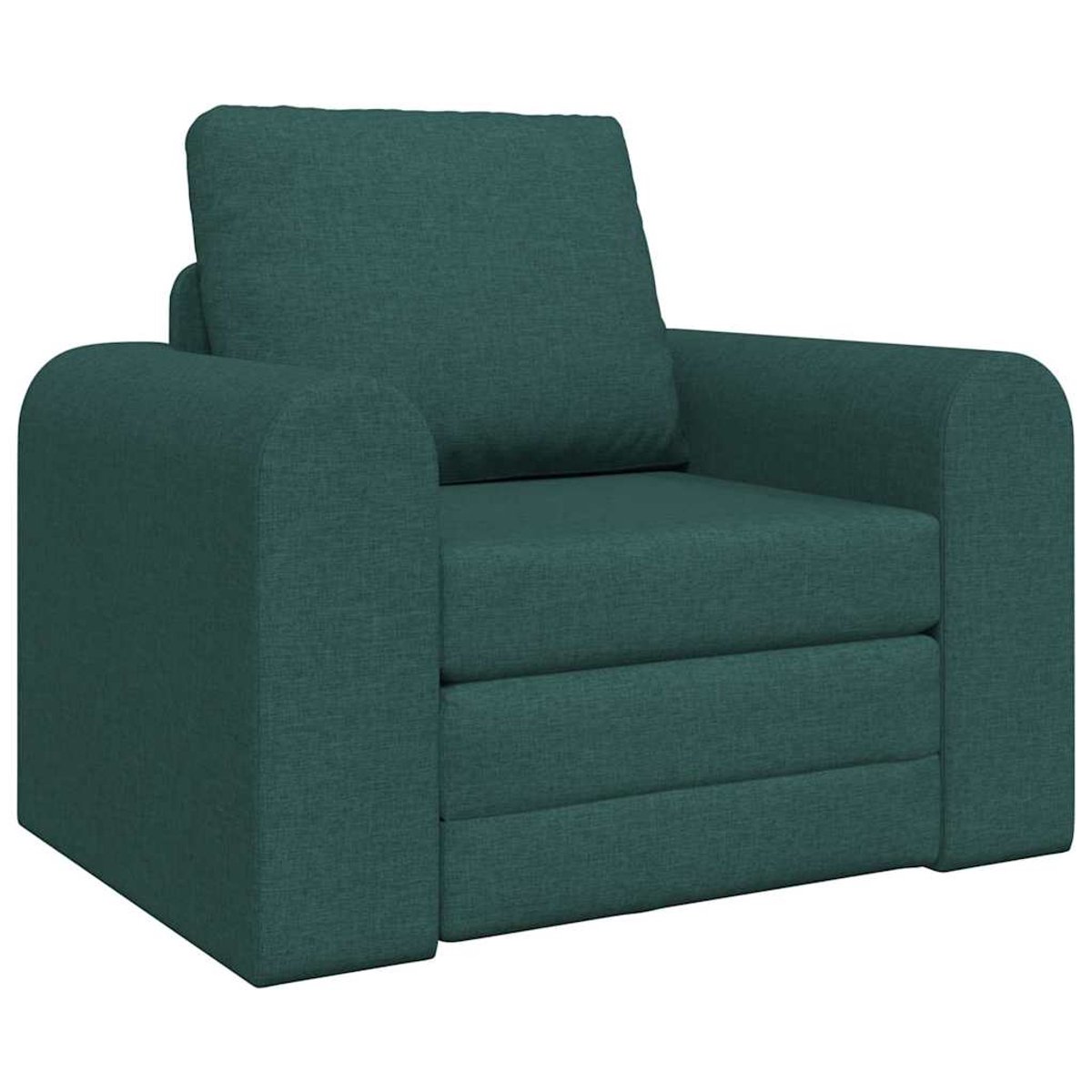 Slaapstoel - Uitklapbaar - Slaapbank - Logeerbed - Zetelbed - Slaapfauteuil - Vouwbed - 1 persoons - Zeer comfortabel - Donkergroen
