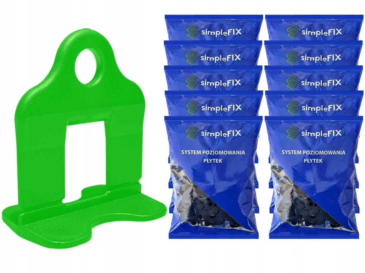 Simplefix Tegel Leveling Clips - 1000 Stuks, 3mm Voeg