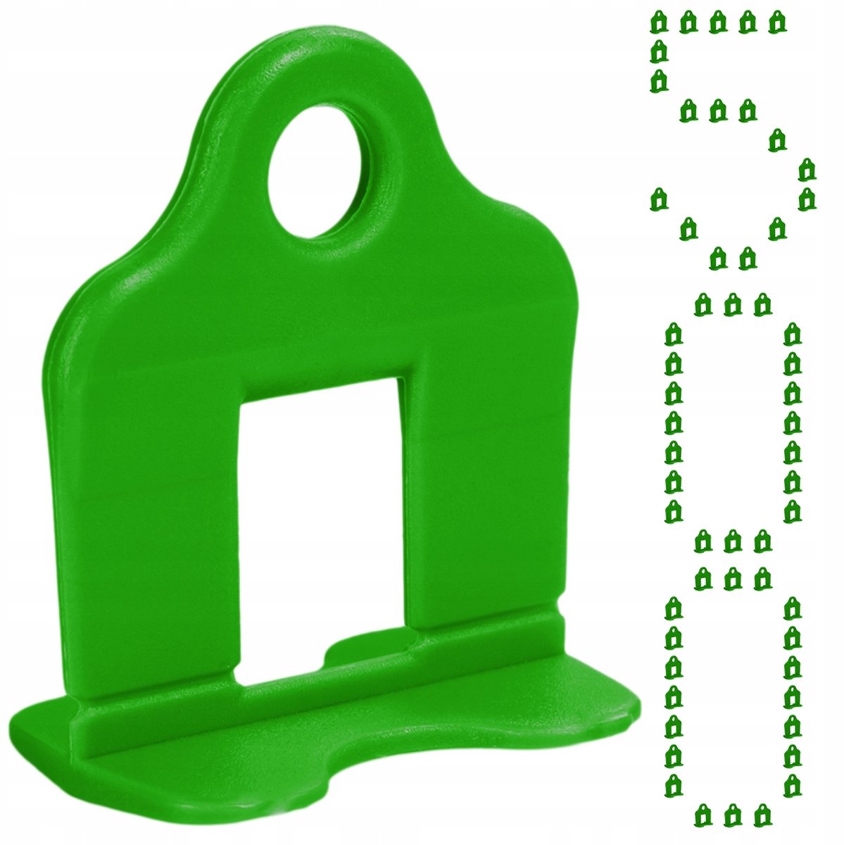 Simplefix Tegellevelsysteem Clips 3mm 500 Stuks Groen