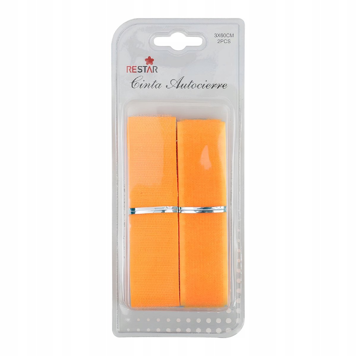 Neon klittenband 3x60cm - Zonder lijm, Oranje