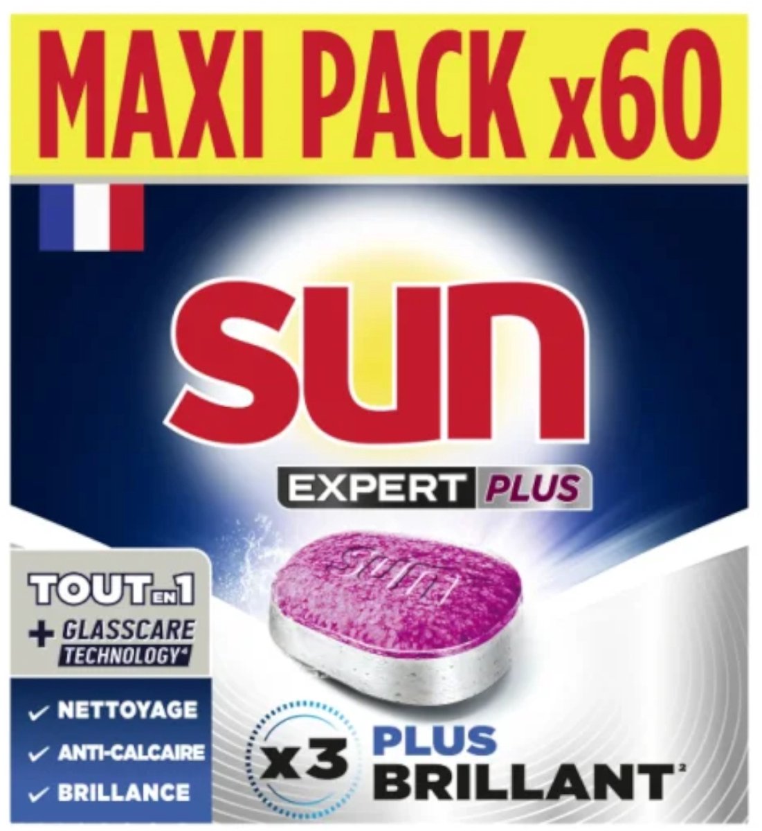 Sun vaatwastabletten expert plus 60 tabs maxi pack