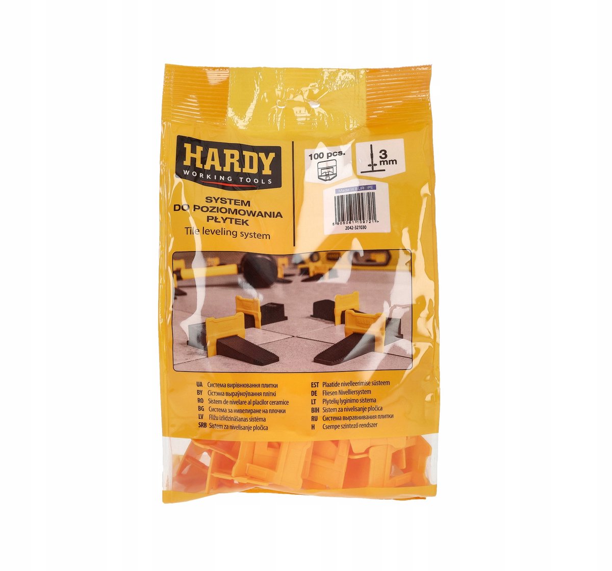 Hardy Tegel-egaliseerclips 3 mm - 100 stuks