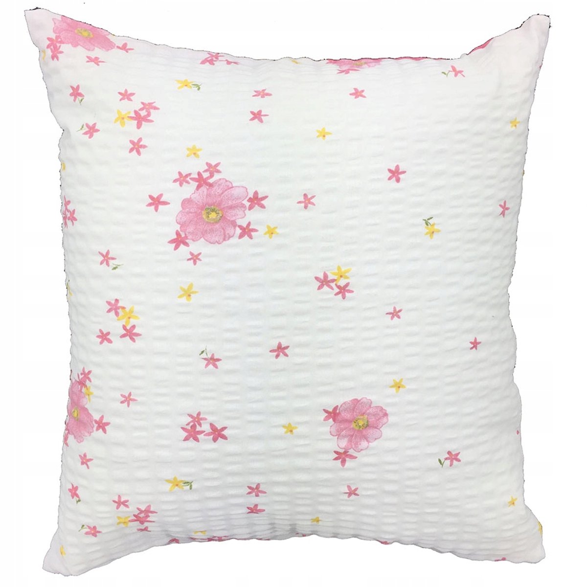 Kussenhoes Kora 40x40cm Roze Bloemen - Kreukvrij Katoen