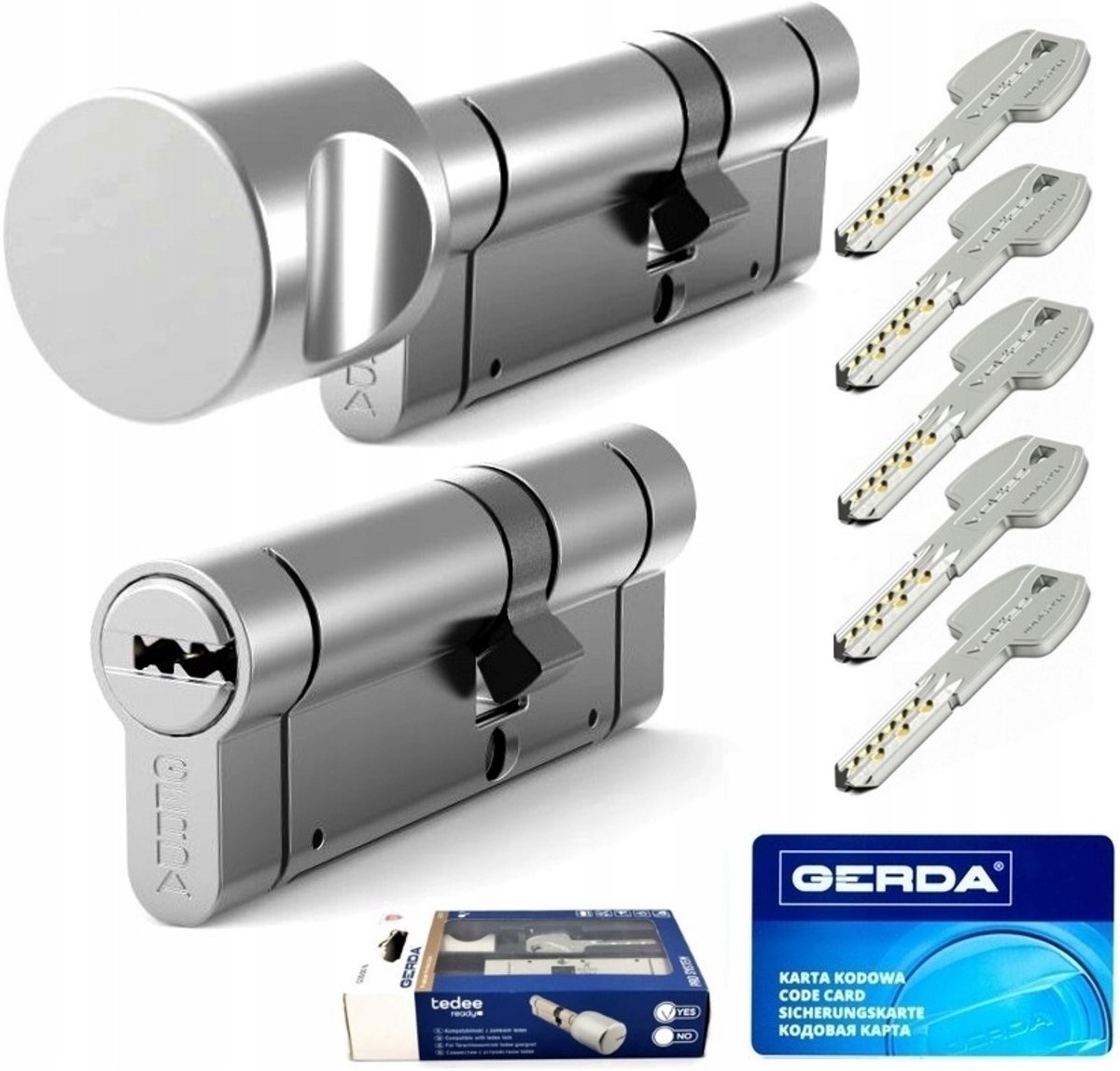 GERDA PRO SYSTEM X Cilinderslotset - 1 Sleutelsysteem