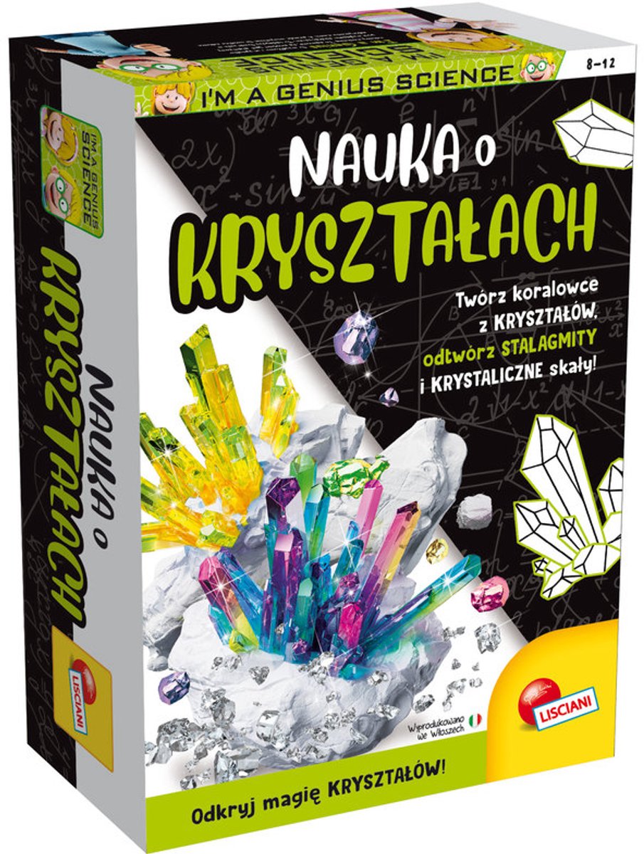 Lisciani Ik ben een genie Crystal Wetenschapskit - Leerzaam Speelgoed