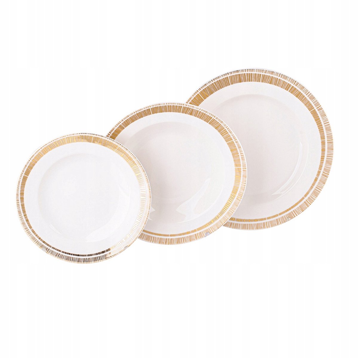 MariaPaula Solaris Serviesset Beige/Gel 18 Delig voor 6 Personen
