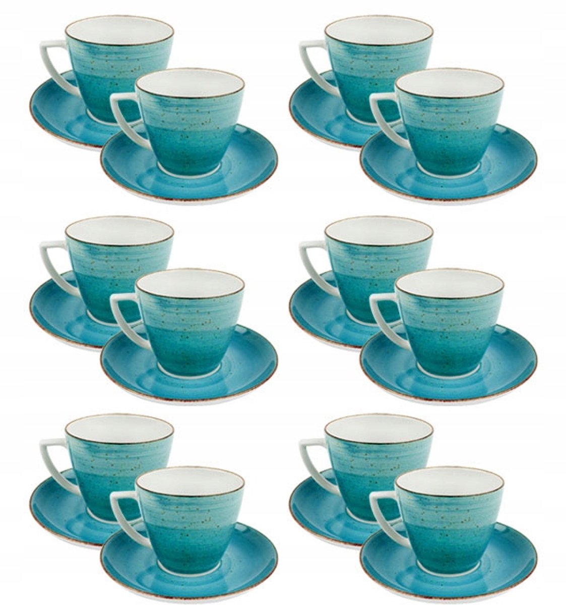 LUBIANA BOSS 6630L Mokken Set (12 stuks) - Zee Blauw