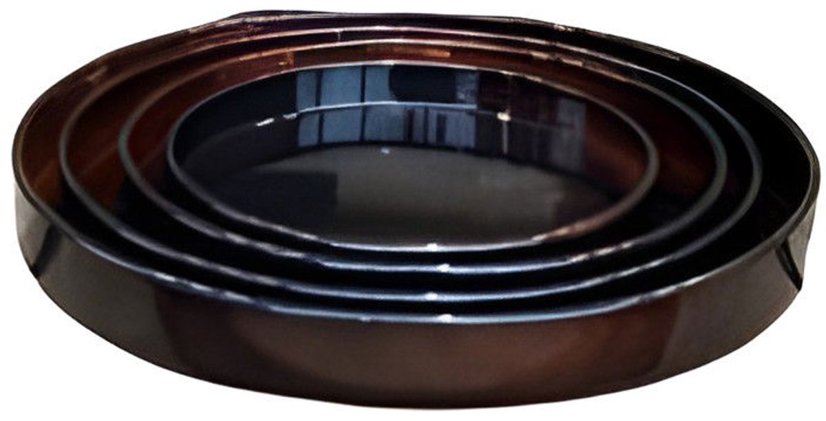 Buitengewoon de boet - Schotel Cylinder Vibrant Bruin L 33x4cm