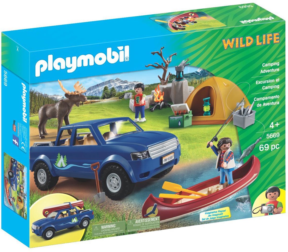 Bol.com Playmobil Wild Life Camping Adventure - 5669 aanbieding