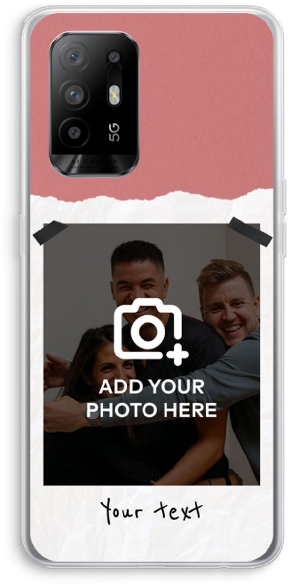 Gepersonaliseerd - Case Company® - Hoesje geschikt voor Oppo A94 5G hoesje - Polaroid N°5 - Soft Cover Telefoonhoesje - Bescherming aan alle Kanten en Schermrand