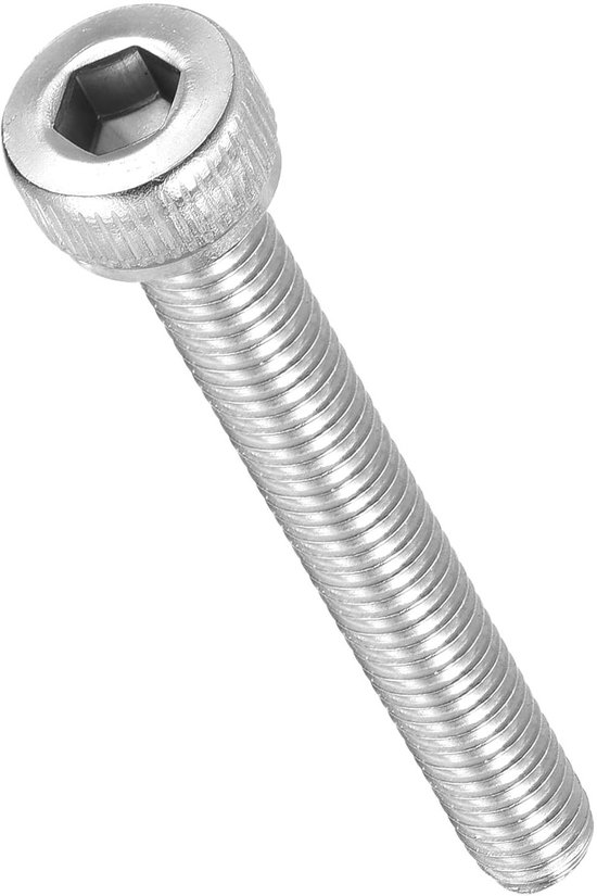 SECCARO Cilinderschroef M4 x 40 mm, roestvrij staal VA V2A A2, DIN 912 / ISO 4762, binnenzeskant, gedeeltelijke schroefdraad, 20 stuks
