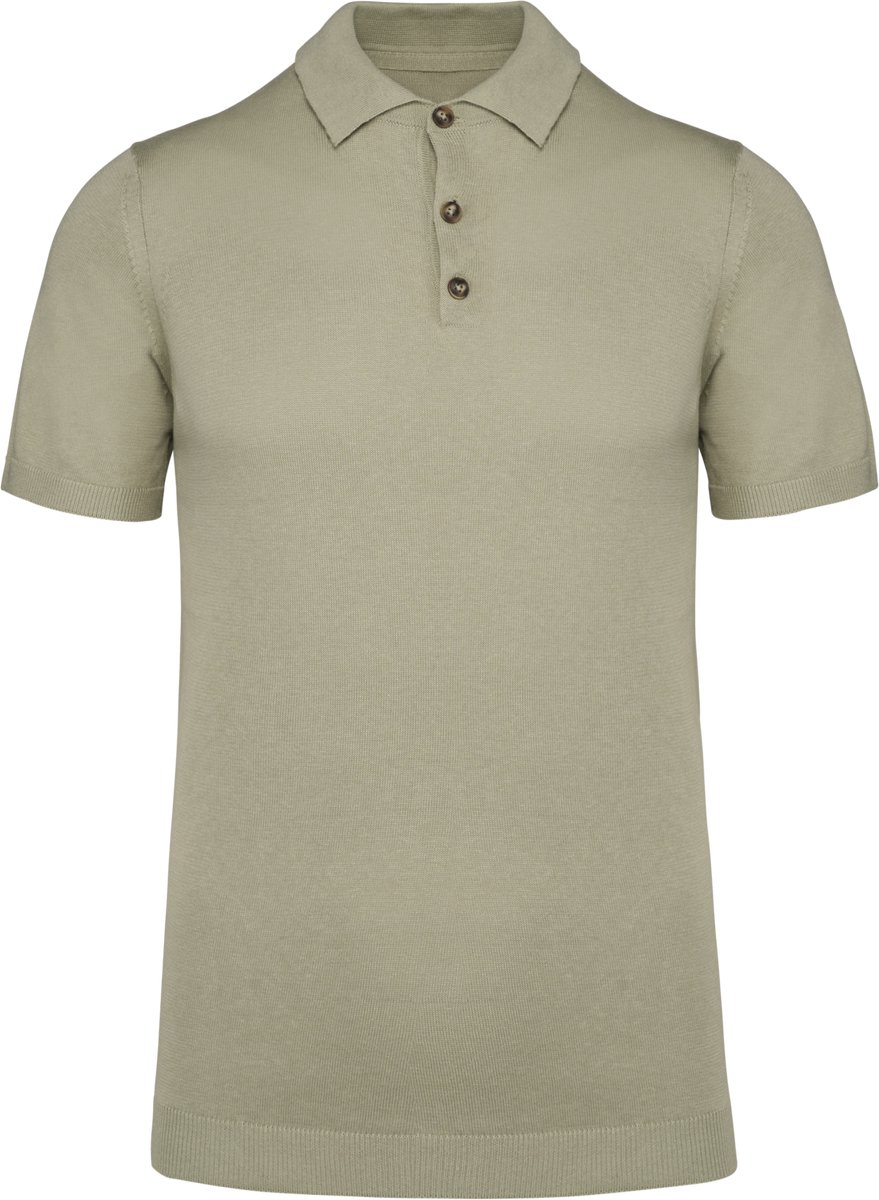 Spasso Ecologische tricot herenpolo SP203 - Almond Green - S