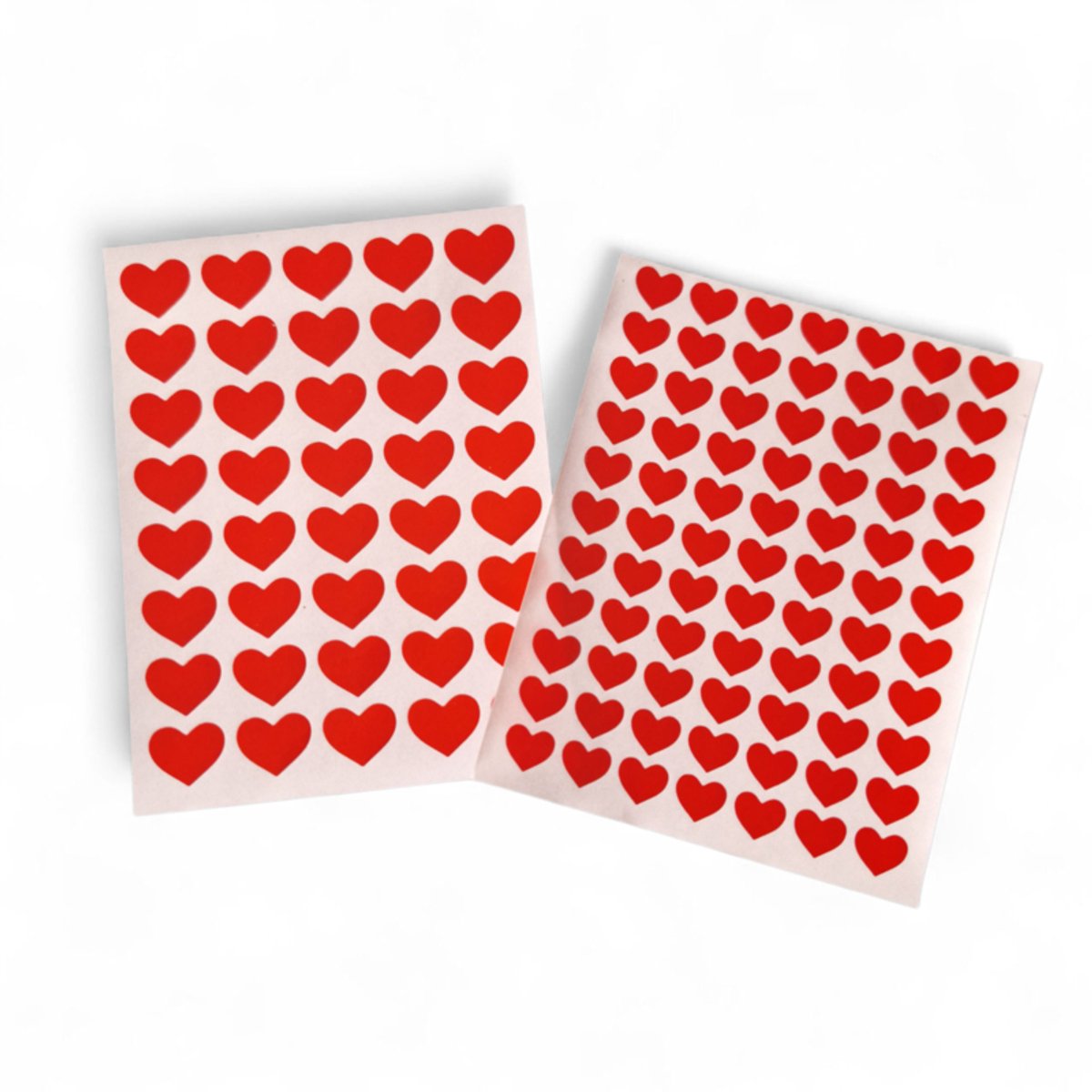 351 Stickers hartjes - transparant rood - mini sticker - hartje - valentijn - liefde - rood - sticker - agenda - planner