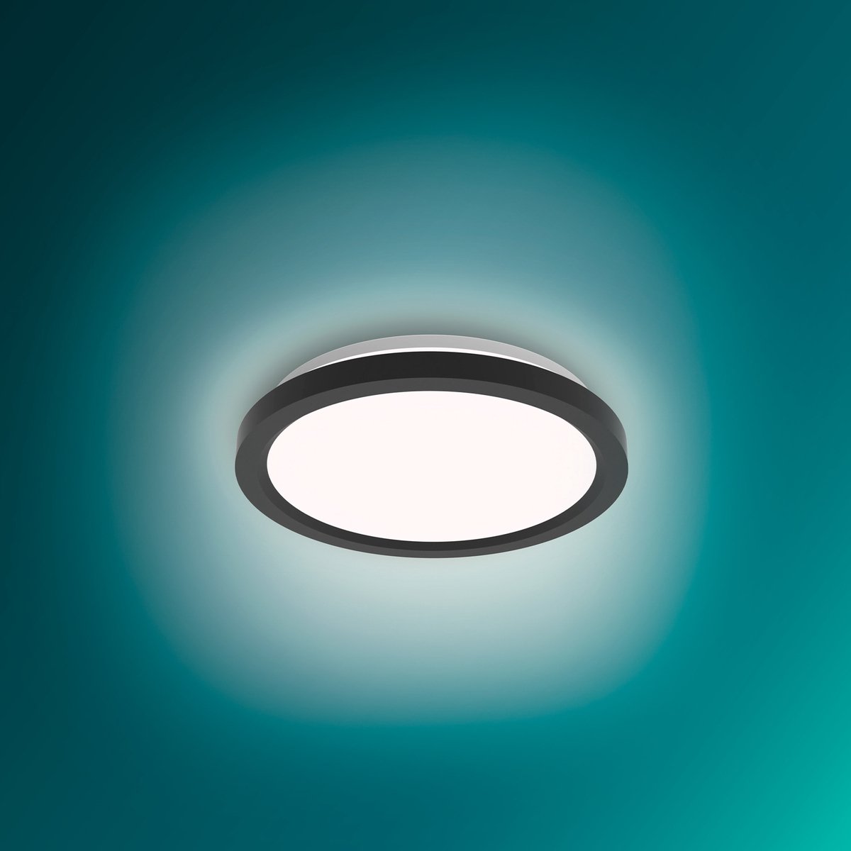 Philips LED Plafondlamp met afstandsbediening, Rond, 30 cm, Dimbaar, Afstembaar Wit Licht, Woonkamer, Slaapkamer, Geen Flikkering of Verblinding, Modern Ontwerp, Wit