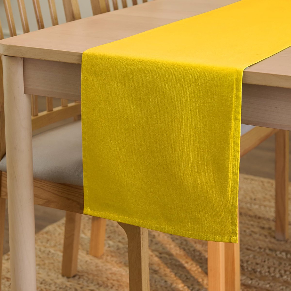 Tafelloper - Katoen Canvas - Modern - 33x183 cm
