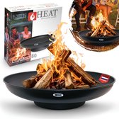 VEVOR Draaispies, zwenkgrill, staal, 405 x 405 mm, houtskoolgrill, draagbaar grillrooster, grillframe, 6 kg, belastbaarheid 300 °C, vrijstaande spiesgrill, BBQ, grill, grillwagen, camping, camping
