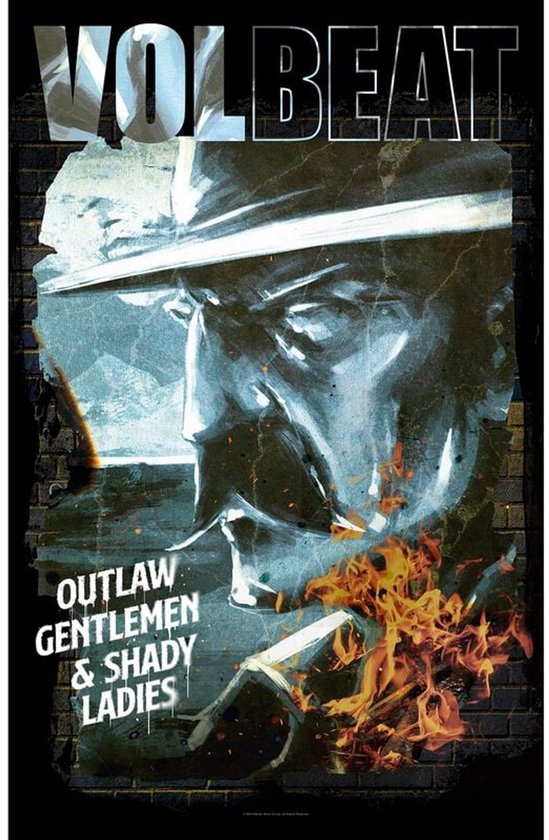 Volbeat Outlaw Gentleman Unisex Vlag - meerkleurig - Standard