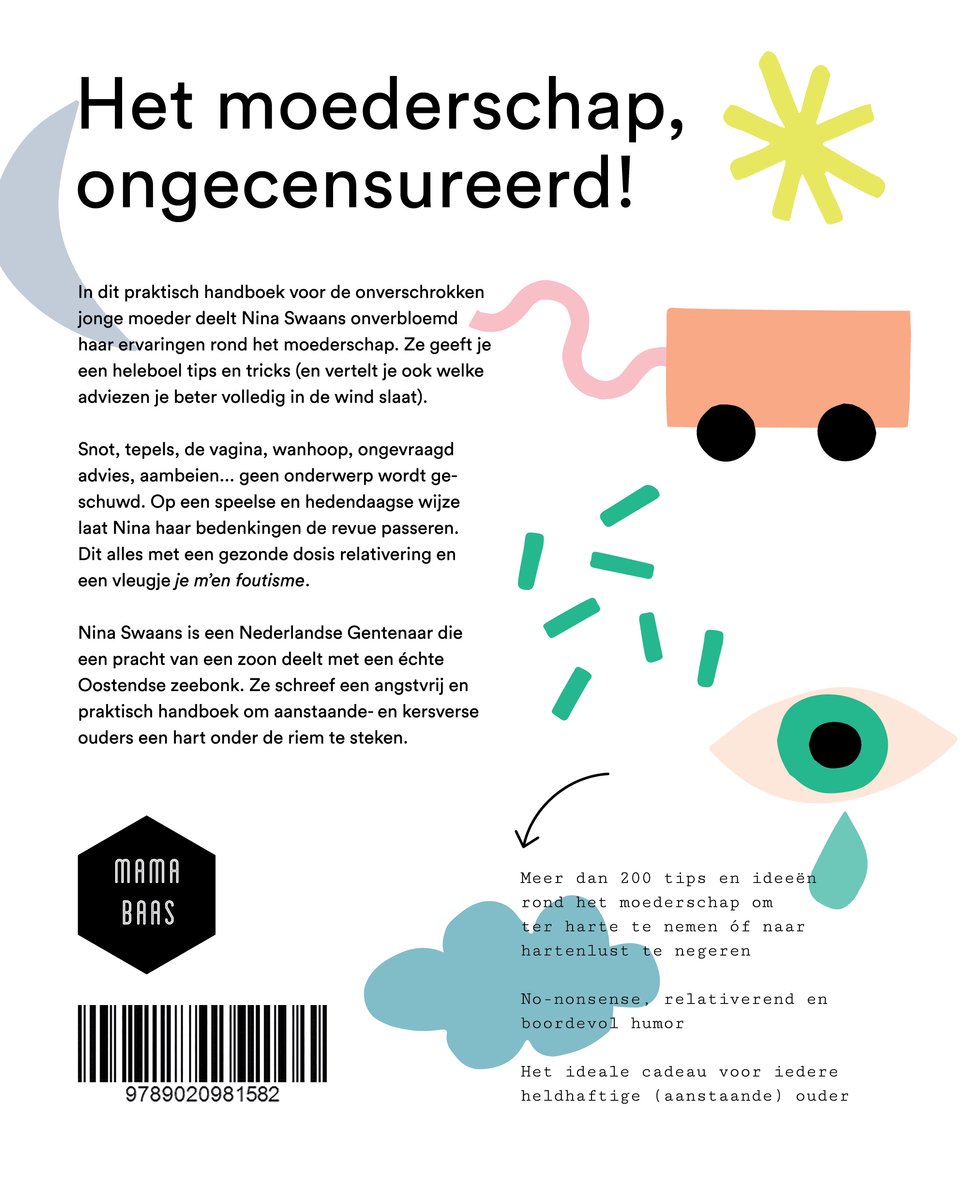 Het moederschap met twee vingers in de neus en een middelvinger in de lucht - back cover