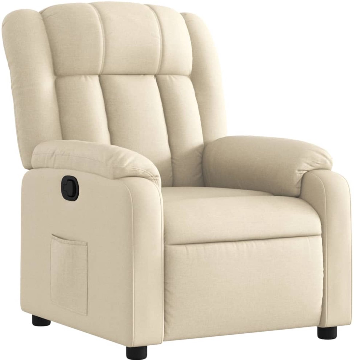 vidaXL Relaxfauteuil - Crème - Stof