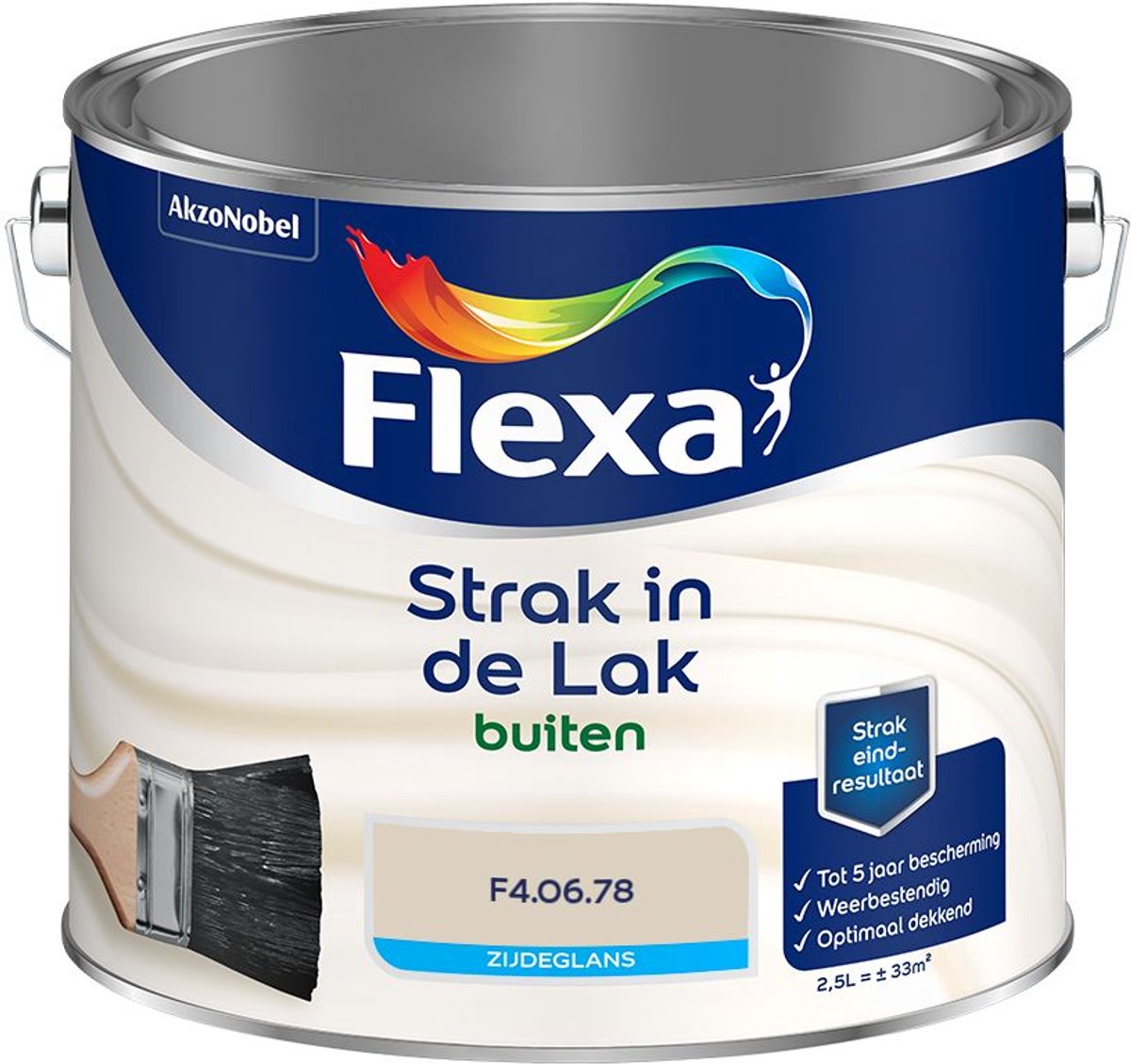 Flexa - Strak in de Lak Buitenlak Zijdeglans - F4.06.78 - Mengverf - 2.5 L