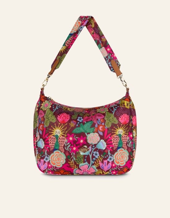 Oilily sac à épaule bandoulière Honey Hobo Bag Cabernet coloré